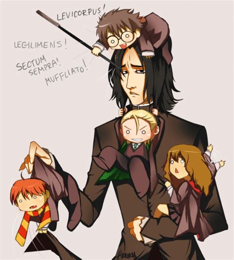 Harry potter drawings harry potter anime drawing harry potter harry potter characters drawn anime style posted on january 19 2011 by daniel yerelian i thought these drawings of harry potter in anime style are pretty cool the artists include the characters personalities in the images. Hogwarts Alumni: Severus Snape and Babies Anime