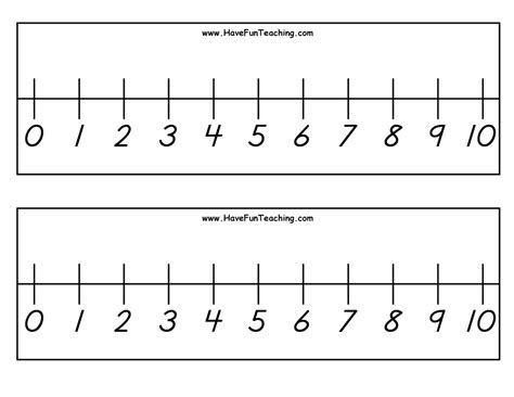 Number Lines Have Fun Teaching