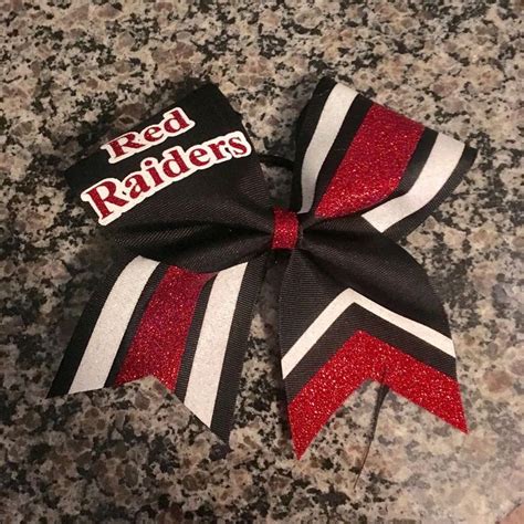 Cheer Bows Made Custom With Your Team Colors Great Sideline Etsy How To Make Bows Cheer