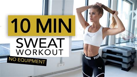 MIN SWEAT WORKOUT Full Body Sweat For Fat Burning No Equipment Pamela Reif YouTube