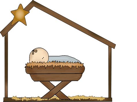 Baby Jesus In The Manger Clip Art