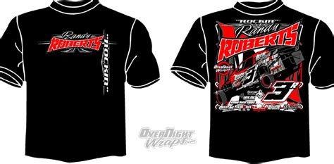 Car or motorcycle race driver, racer modern and vintage. Overnight Wraps Motorsports Division Race Shirts