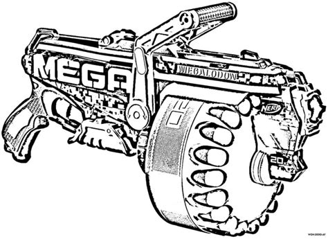Nerf Guns Coloring Pages Print For Free WONDER DAY Coloring Pages