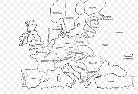 Blank Map Of Europe Before Ww2
