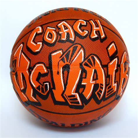 This Personalized Graffiti Basketball Is So Cool And Would Be A Great