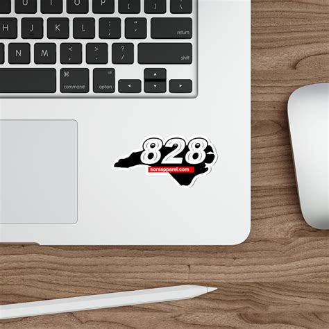 828 Area Code Sticker Waterproof Vinyl Sors Apparel Co Usa