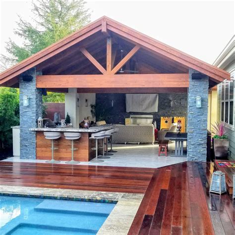 Outdoor kitchen plans outdoor kitchen countertops backyard kitchen outdoor kitchen design outdoor cooking backyard patio diy kitchen kitchen ideas building an outdoor kitchen. Beautiful cabana with outdoor kitchen, IPE deck, fireplace ...