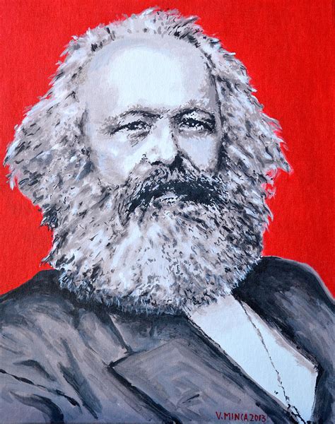 Karl Marx Painting By Victor Minca