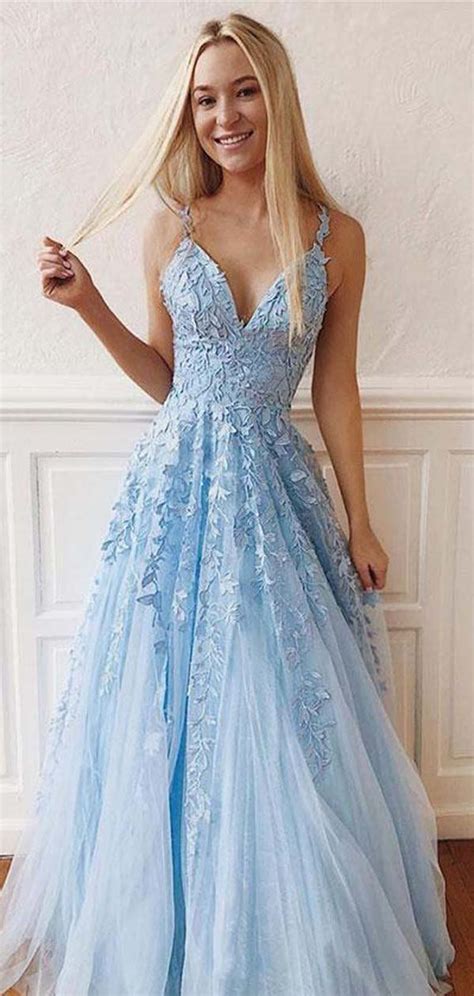 Light Blue Prom Dress 2020 Evening Dress Winter Formal Dress Pagean