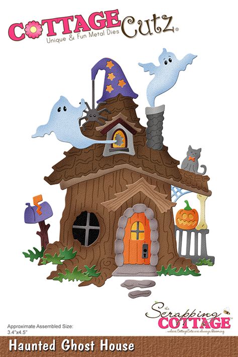 Cottagecutz Haunted Ghost House 4x6