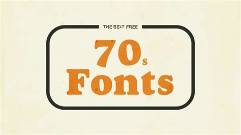 The Best Free 70s Fonts Hipsthetic