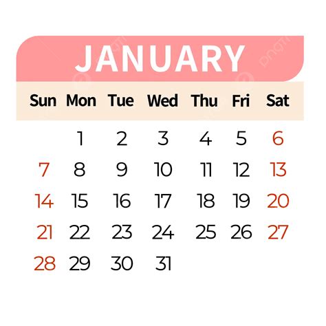Kalender Januari 2024 Kalender Meja Gaya Pink Sederhana Vektor 2024