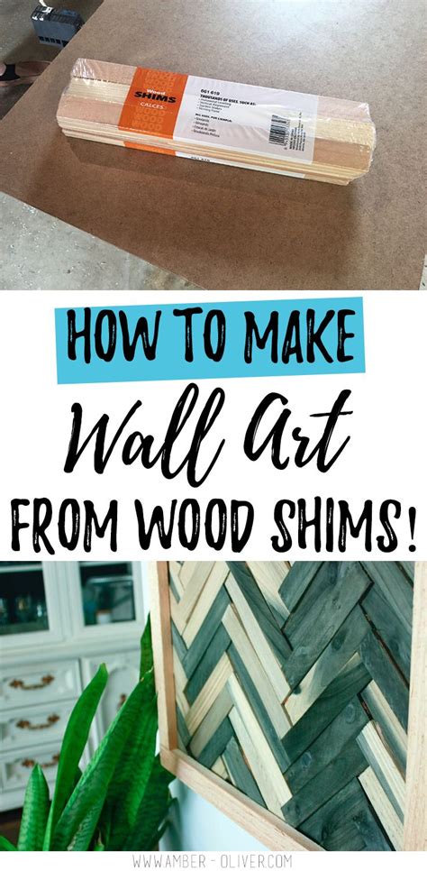 Diy Wall Art Cheap And Easy Wall Art Using Wood Shims In