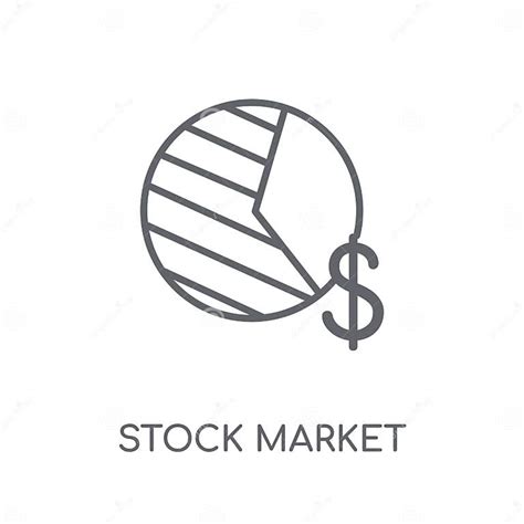 Stock Market Linear Icon Modern Outline Stock Market Logo Conce Stock