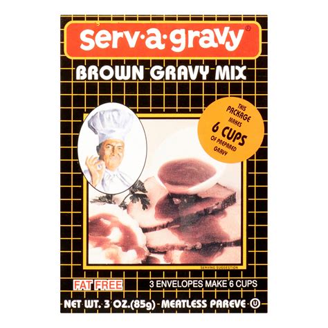Maybe you would like to learn more about one of these? Serva Gravy Brown Gravy Mix, 3 Oz - Walmart.com - Walmart.com