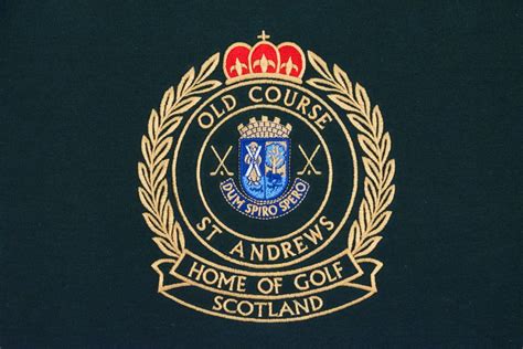 The St Andrews Gold Crested Sweatshirt Golf Shop Of St Andrews