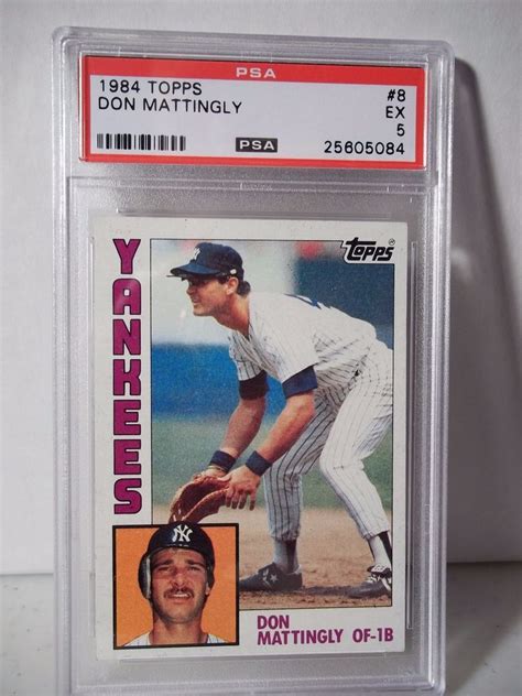 Free shipping on orders $199+ and free gifts on orders $100+! 1984 Topps Don Mattingly RC PSA Graded EX 5 Baseball Card #8 MLB Collectible #NewYorkYankees ...