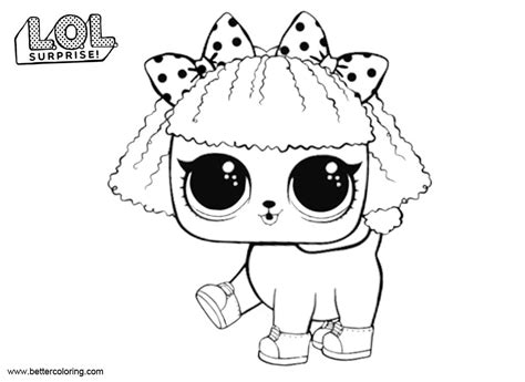 Pupsta From LOL Surprise Pets Coloring Pages Free Printable Coloring Pages