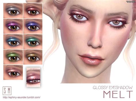 Sims 4 Mod Eye Makeup Glossy Eyeshadow Eye Makeup