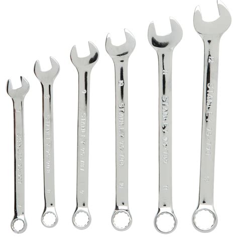 6 Pc Combination Wrench Metric Set 79 144 Stanley Tools