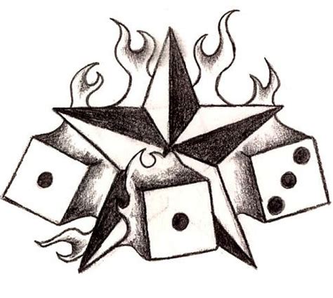 Pretty music and star symbol tattoos. Simple Tattoo Art: Star Tattoo | Star tattoos, Cool designs to draw, Simple tattoo designs