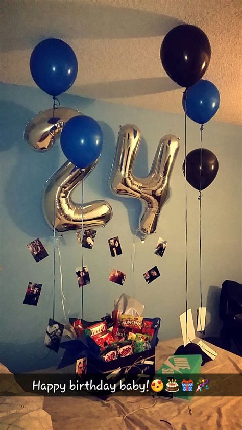 Next simple birthday decoration balloons at home. Birthday Surprise for his birthday! | Boyfriend gift ideas ...