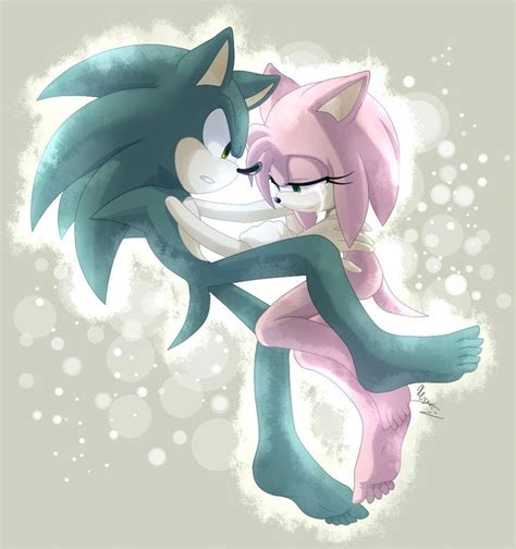 Sonamy By Myly14 Sonic And Amy Amy The Hedgehog Sonic Art