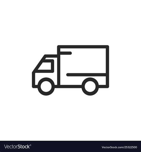 Delivery Truck Icon Royalty Free Vector Image Vectorstock