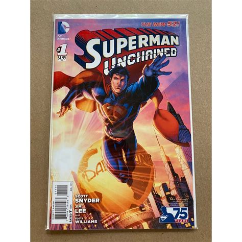 Superman Unchained 1 75th Anniversary Variant Dc New 52 Cover Shopee