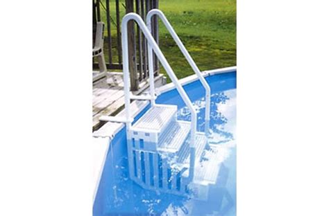 Confer Step 1 Heavy Duty Above Ground Swimming Pool Ladder Stair Entry