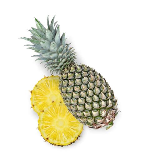 Fresh Pineapple Isolated On White Background Stock Photo Image Of
