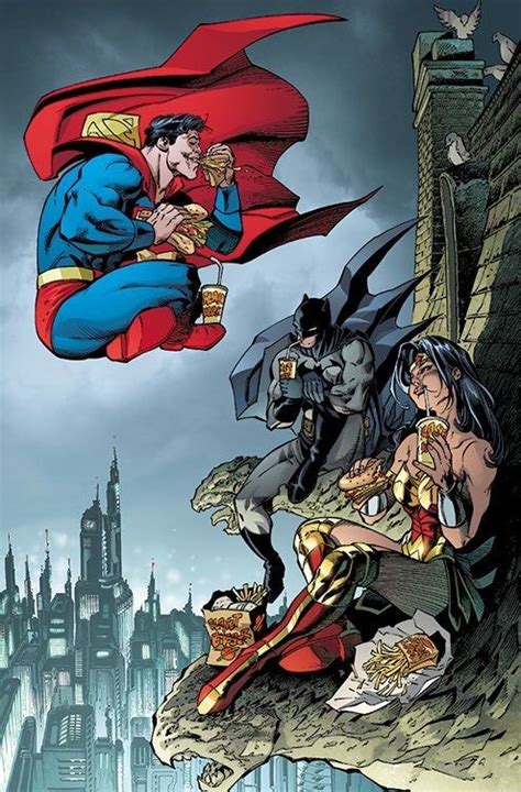 Artwork The Trinity Sharing A Meal By Andy Kubert And Brad Anderson