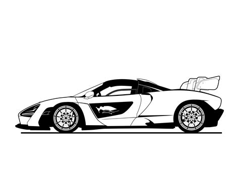 Supercar Png File Format Silhouette For Coloring 9638864 Png