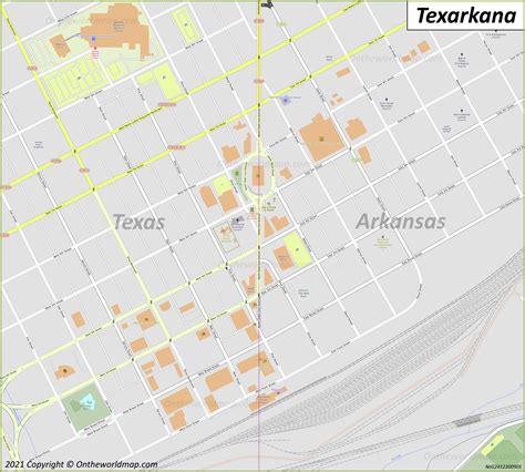 Texarkana Ar Map Arkansas Us Discover Texarkana Ar With Detailed