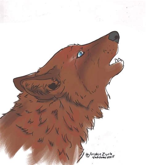 Howling Wolf Pastel Color By Chibiteretsu On Deviantart