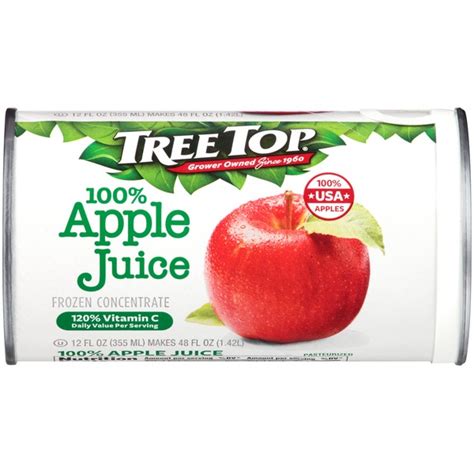 Tree Top Apple Frozen Concentrate 100 Juice 12 Oz From