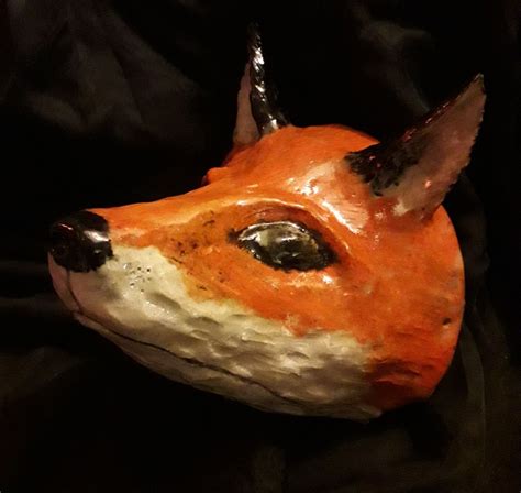 Ceramic Fox Head Made In Pottery Playtime Fantastic Mr Fox Pottery