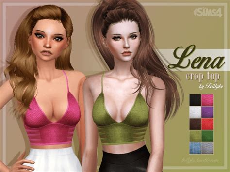 Lena Crop Top At Trillyke Sims 4 Updates
