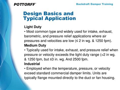 Ppt Backdraft Dampers Powerpoint Presentation Free Download Id1093244