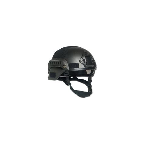 Combat Helmet Mich 2000 Nvg Mount And Steelrail Black Depor Trainer