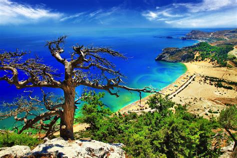 Tsambika Bay Rhodes Best Beaches In Rhodes Rhodes Beaches Greece
