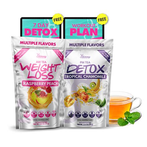 Am Weight Loss Tea And Pm Detox Tea Bundle Skinny Bunny