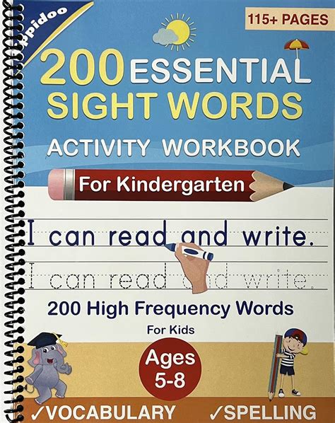 200 Essential Sight Words For Kids Learning To Write And Read Activity