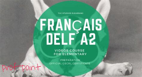 Certificat Officiel Du Cours De Français élémentaire Delf A2 Cecr