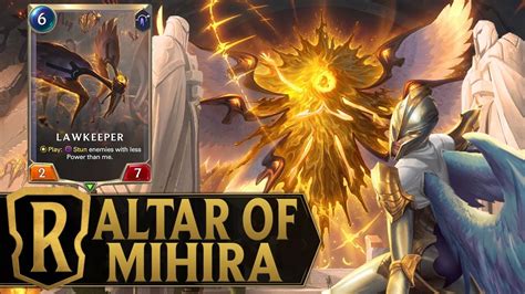 Altar Of Mihira Kayle Altar To Unity Deck Legends Of Runeterra