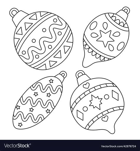 Christmas Ornaments Coloring Page Printable Ready For Download