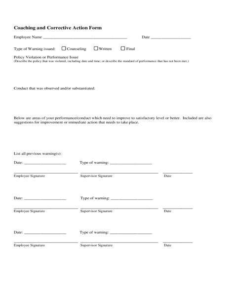 2022 Corrective Action Plan Template Fillable Printable Pdf And Forms