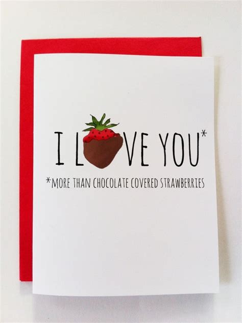 Funny Valentine Card Valentines Day Card Chocolate