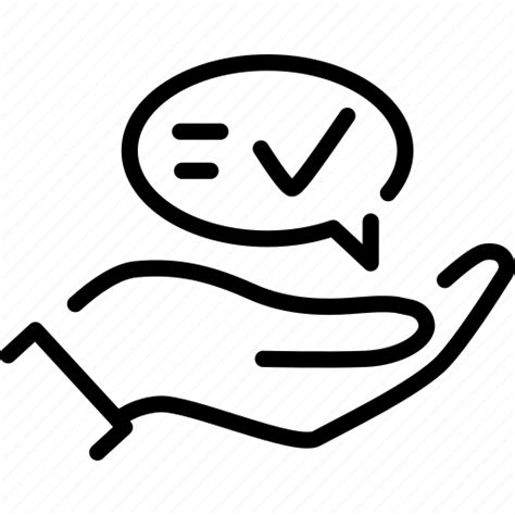 Advice Hand Speech Bubble Icon Download On Iconfinder