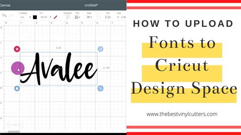 How To Upload Free Fonts From Dafont To Cricut Design Space On Pcs